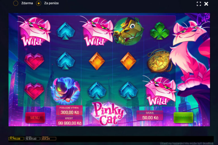 Pinky Cat | Růžový panter se dostal na hrací automaty