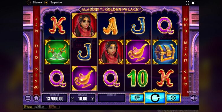 Aladdin and the Golden Palace | Vypusťte džina z lahve a přejte si pohádkové výhry!