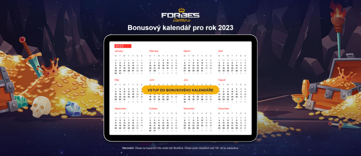 Karlos Vémola představuje Bonusový kalendář 2023 na Forbescasino.cz