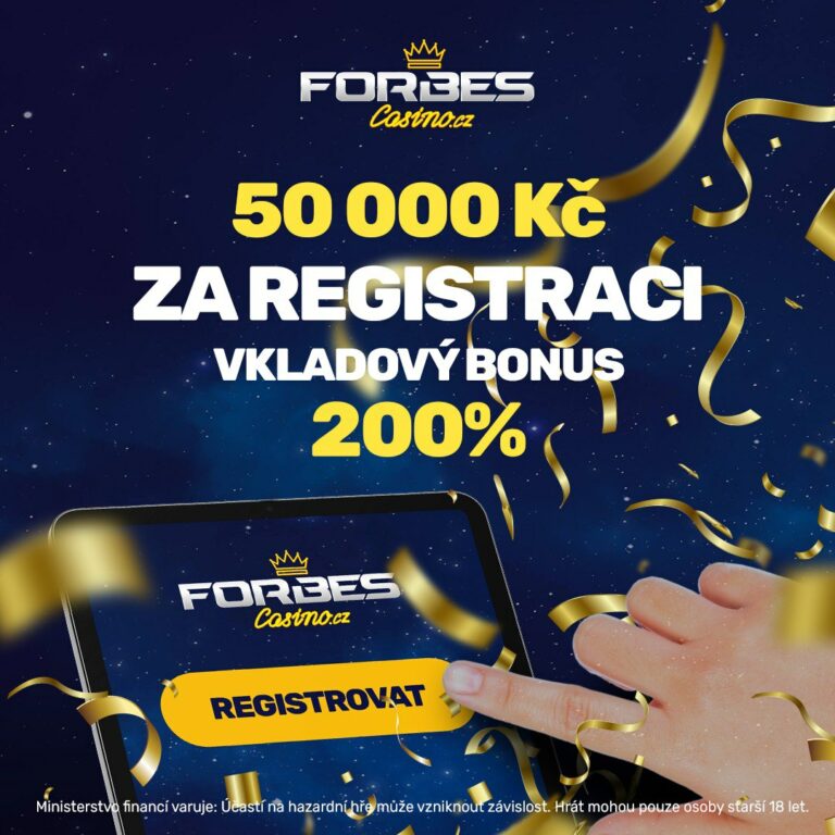 200% BONUS od ForbesCasino.cz PRO NOVĚ REGISTROVANÉ