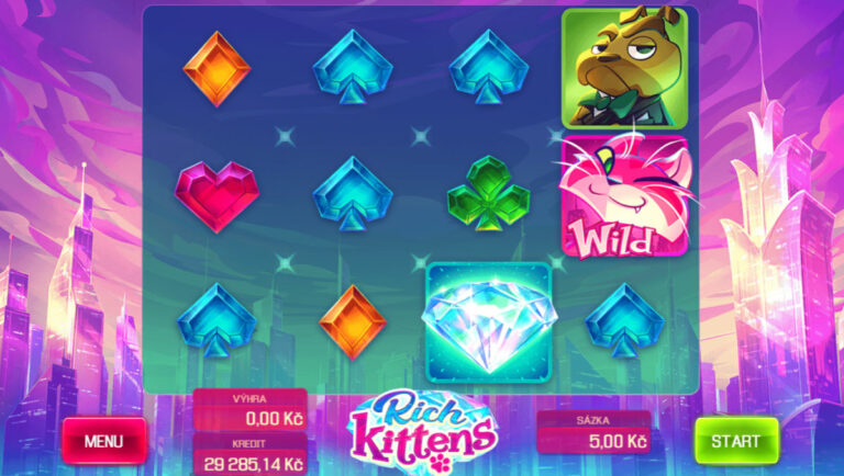 Získej 50 free spinů na hře Rich Kittens